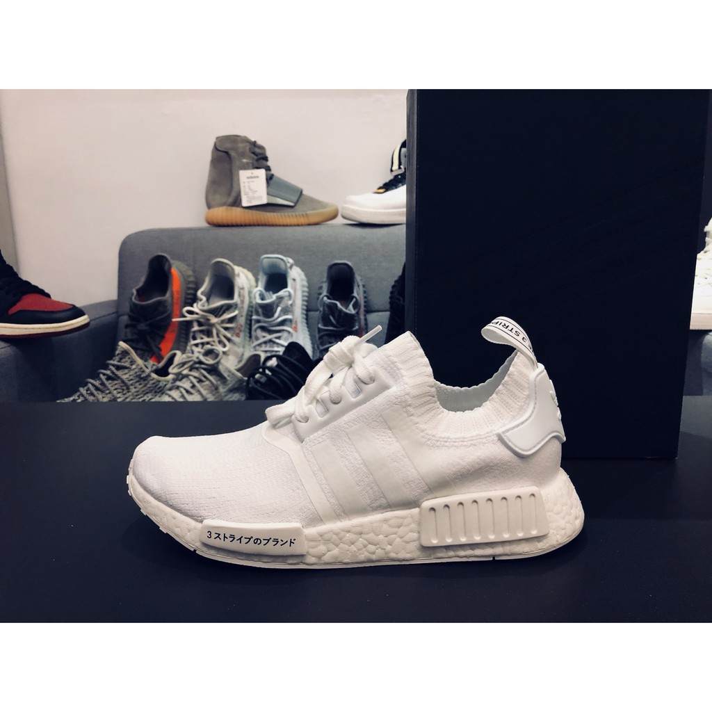 全新現貨 Adidas Originals NMD PK 編織 日文 全白 R1 白武士 ultra boost