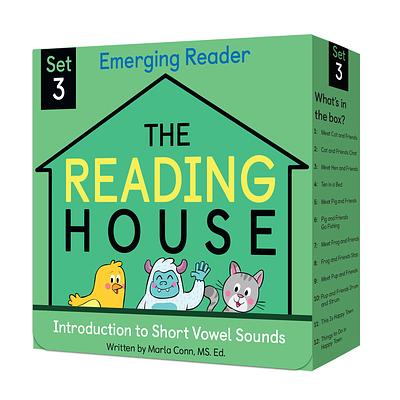 The Reading House Set 3: Introduction to Short Vowel Sounds (12冊合售)/自然拼讀系列 eslite誠品