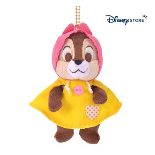 迪士尼【SAS日本限定】迪士尼商店 Disney Store 奇奇蒂蒂『 奇奇 』 雨衣版 珠鍊吊飾玩偶娃娃