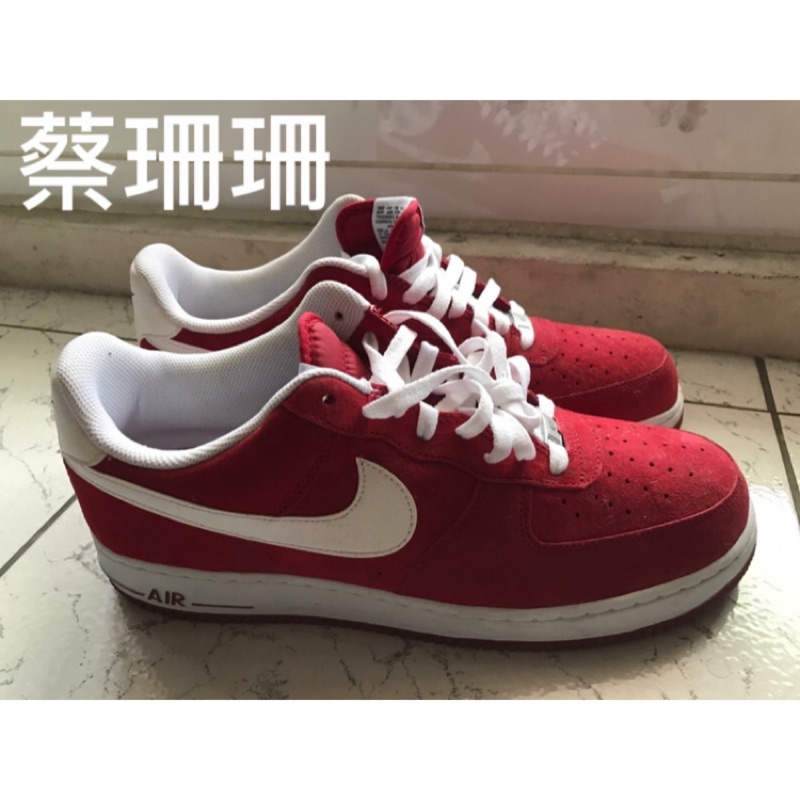 Air Force 1 紅色麂皮 us13 31cm