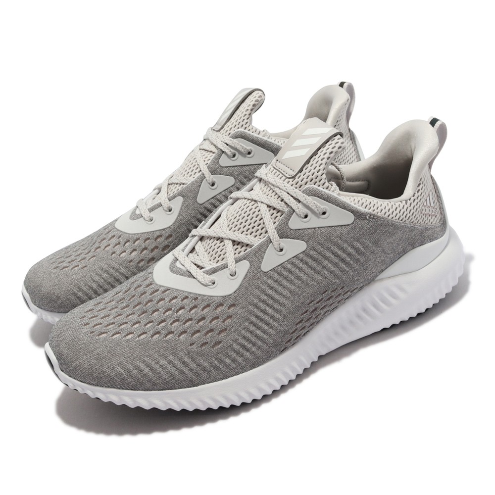 【Omaha】Adidas Alphabounce 1 M 男女款 灰白/黑色 輕量 反光 透氣 休閒鞋 運動鞋