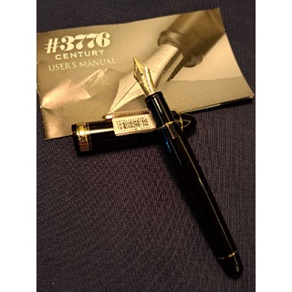 日本帶會全新 Platinum 白金 3776 Century 典雅黑色 14K金 鋼筆
