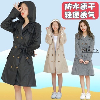 日式可愛雨衣女外套時尚防水風衣款可外穿長款徒步輕 斗篷式雨衣 輕便雨衣 雨衣 連身雨衣 斗篷雨衣 一件式雨衣 斗篷