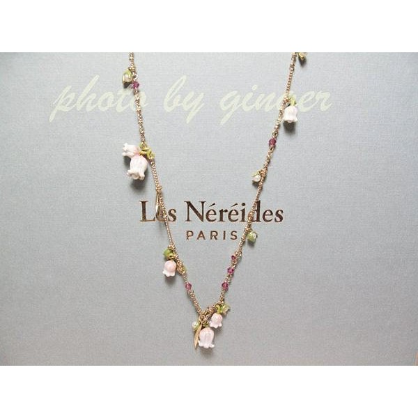 【ginger】Les Nereides (現貨)氣質款豐富版鈴蘭花短項鍊