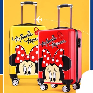 （預購）米奇米妮拉桿箱20寸旅行箱情侶兒童行李箱男女通用登機箱