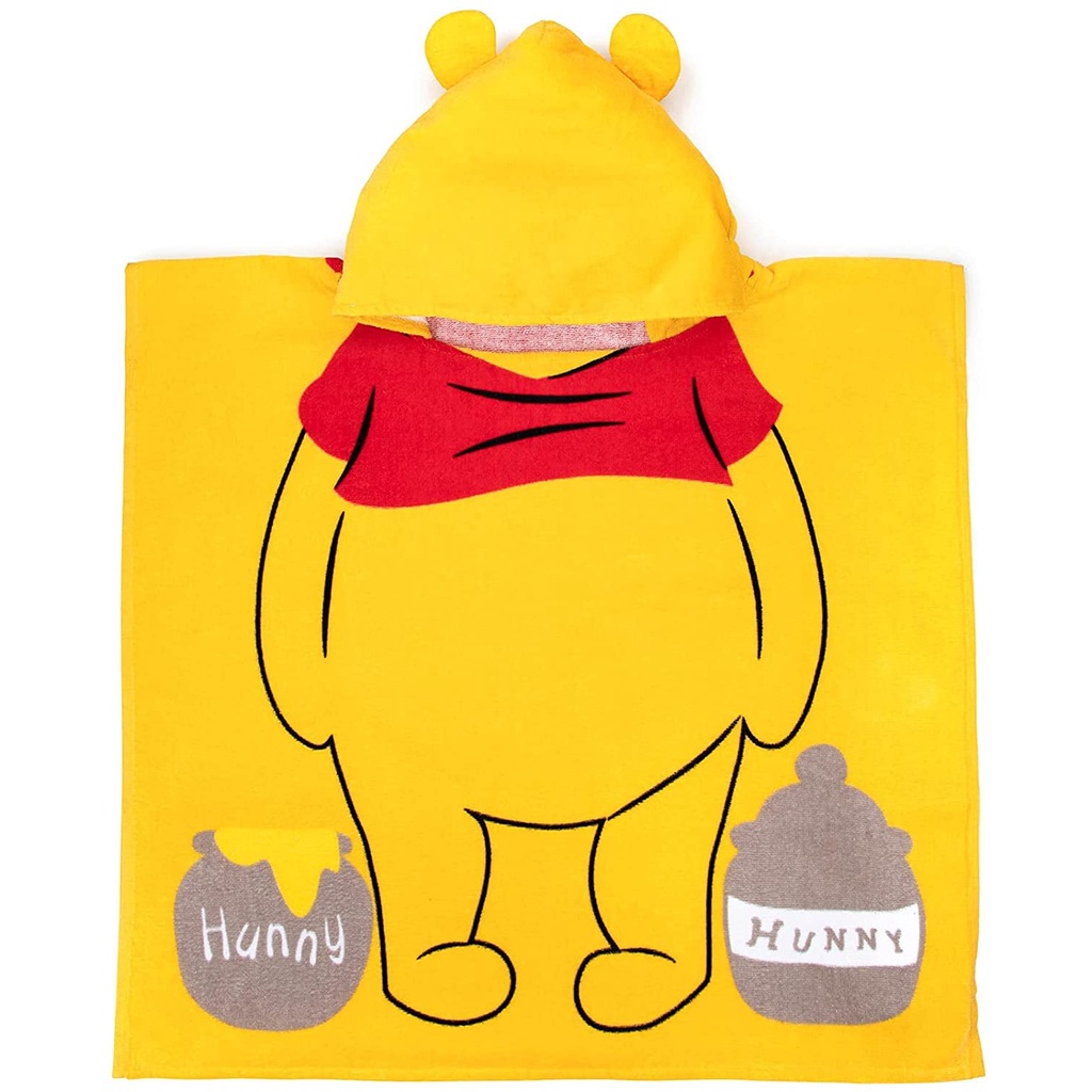 預購👍正版👍  美國迪士尼 小熊維尼 Winnie the Pooh 兒童毛巾 連帽浴巾 純棉