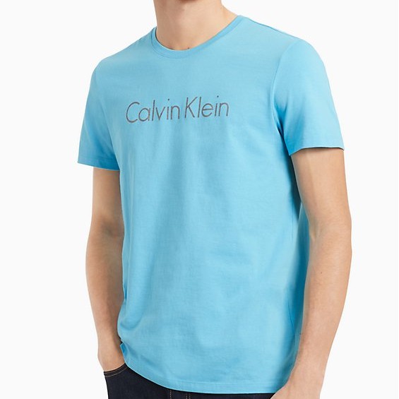 Calvin Klein 男裝 T恤 短袖 短T-Shirt 素T 圓領上衣 C79159 藍色CK(現貨)