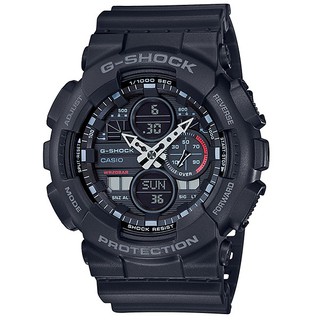 CASIO卡西歐G-SHOCK GA-140-1A1超人氣雙顯式設計結合指標數字顯示48個城市世界時間等功能51.2mm