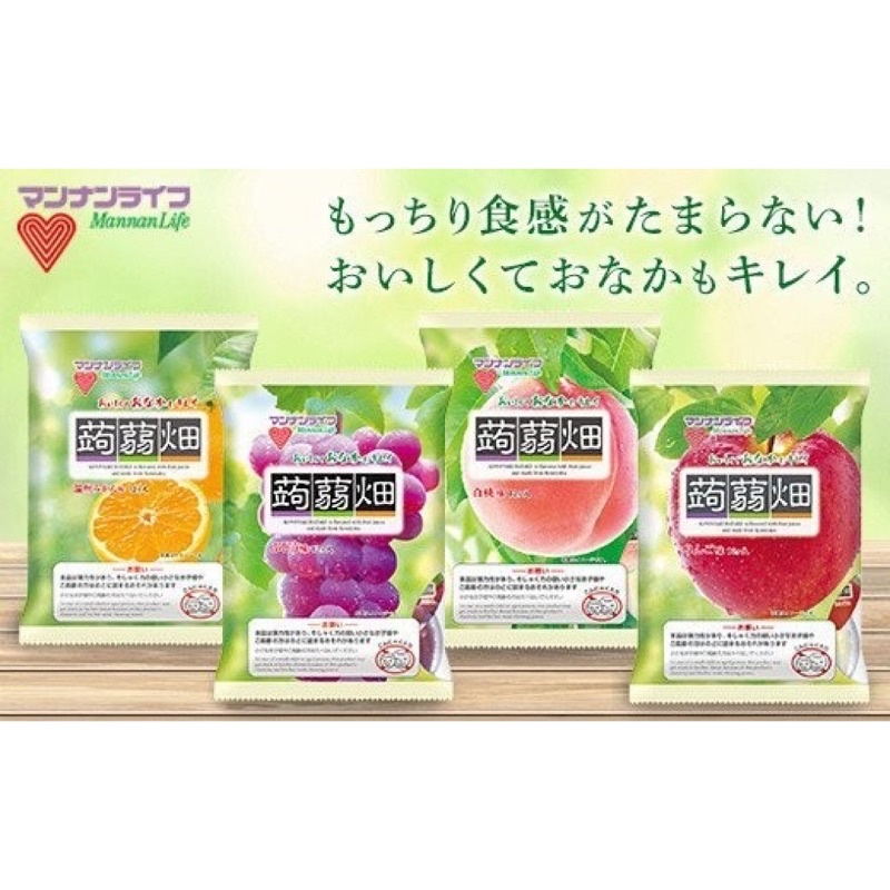 裏室2店 | 現貨 | 日本 mannalife蒟蒻畑 水果果凍12入 橘子🍊 白桃🍑 蘋果🍎 葡萄🍇