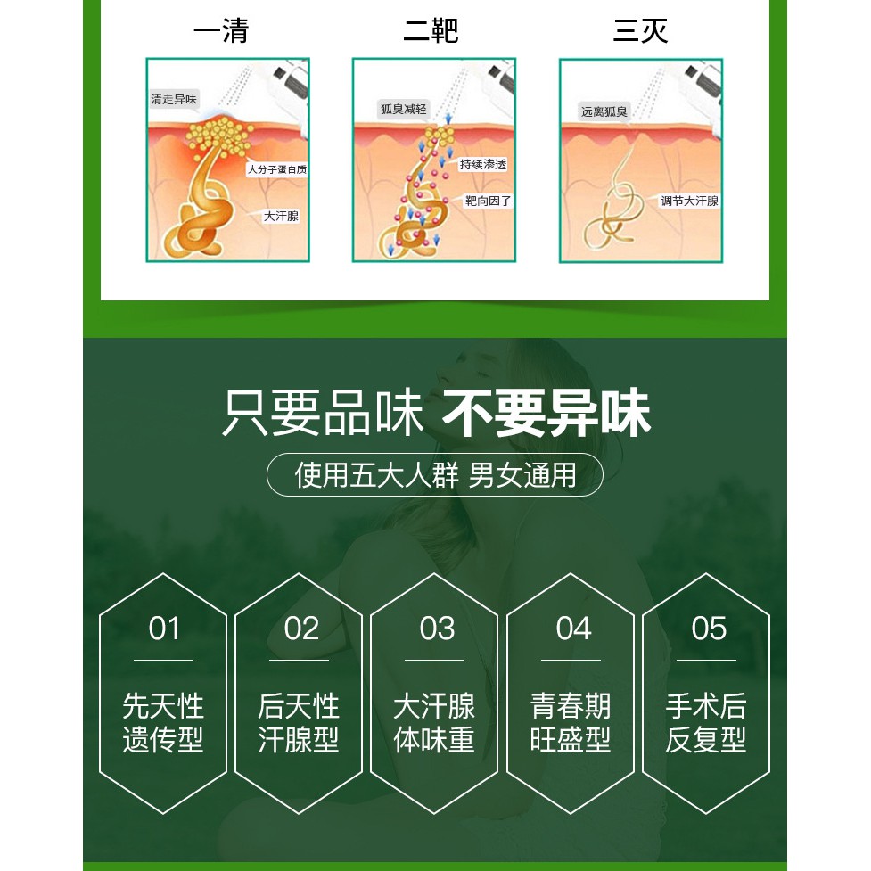 女王推薦 歐麗源去狐臭淨味水除腋臭體臭止汗露腋下噴霧持久香體調理汗腺男女通用 蝦皮購物