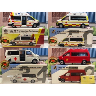 🔅里氏模型車 賠本特價 Tiny 微影 T6 TW50 臺北 新北 救護車 福斯 T6 三重91 雲梯車 34 52