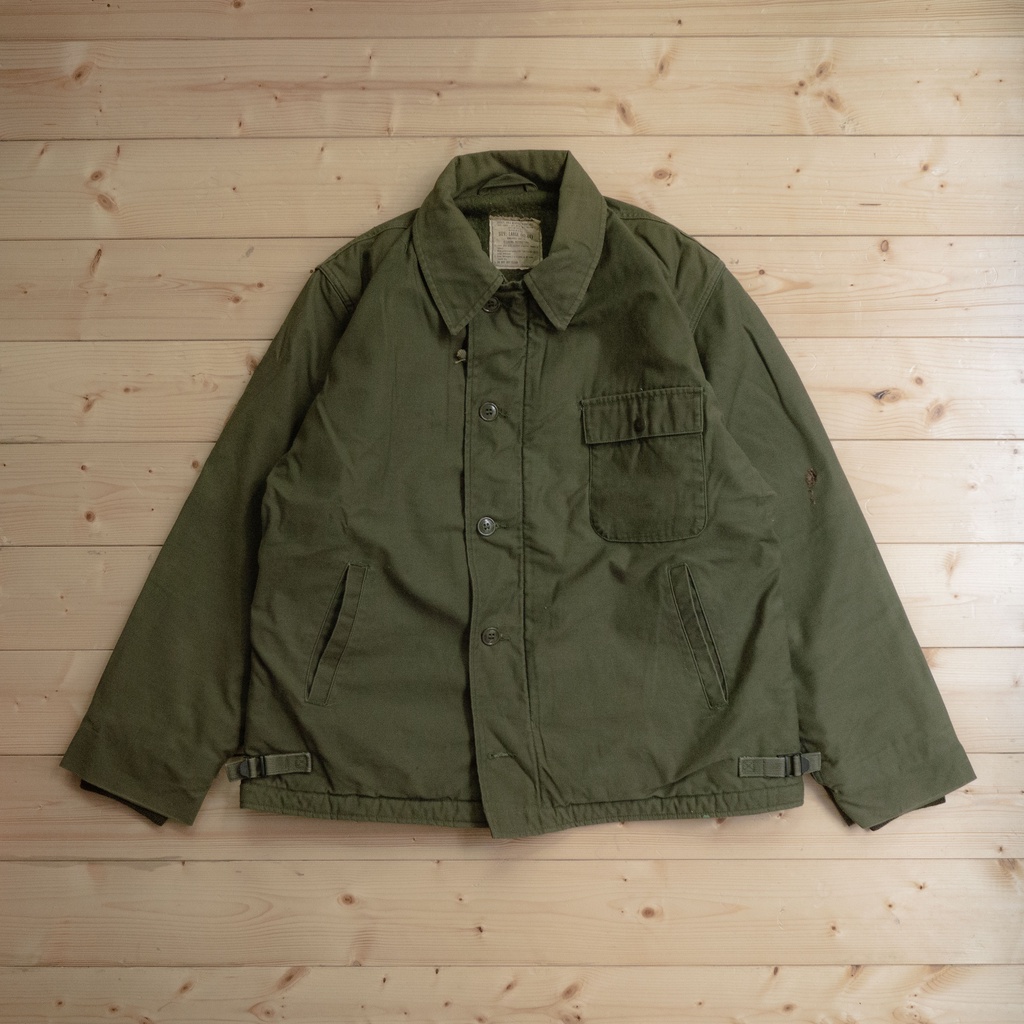 《白木11》 🇺🇸 70s US Navy A2 deck jacket 美軍 海軍 軍綠 甲板 夾克 軍外套 B