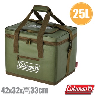 【Coleman】25L 終極保冷袋 保冰袋 保溫袋 行動冰桶 可搭配拖輪冰桶 綠橄欖 CM-37166