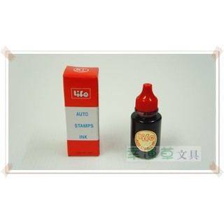 幸運草文具 Life 徠福牌 自動印章補充液 / 連續印章墨水 (臺灣製造)