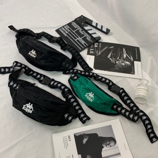 【PAGANS STORE】蝦皮最便宜 韓國 Kappa 串標 banda 刺繡 經典Logo 小包 斜揹包 腰包