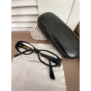 日本製viktor & rolf黑框眼鏡架