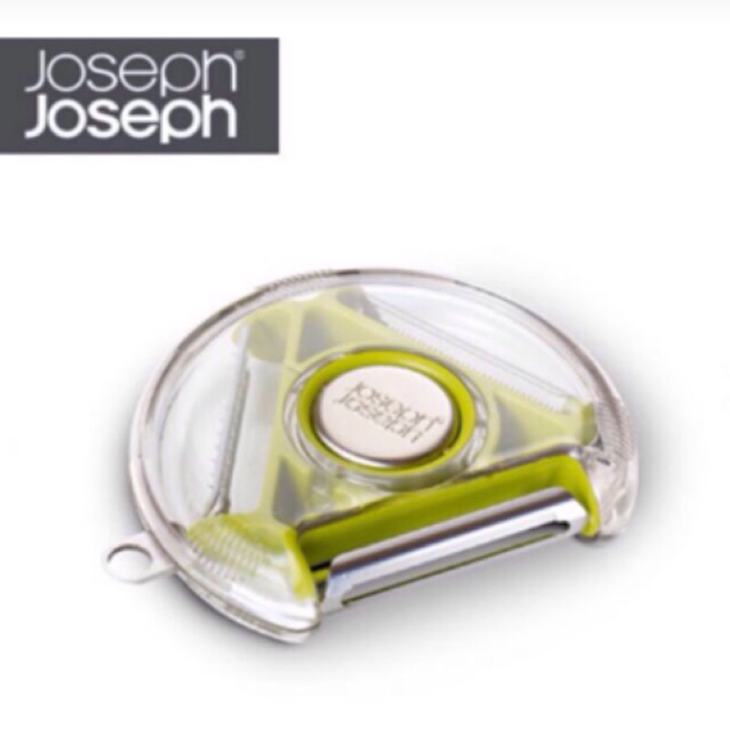 Joseph Joseph 3 in 旋轉削皮器-綠（正品，英國品牌）+加贈二手切菜剪刀