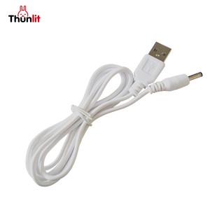 Thunlit DC充電線1.5米USB轉DC 3.5mm圓口充電線用於臺燈風扇加濕器等