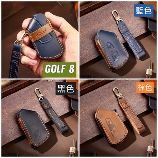 福斯 GOLF8鑰匙套 鑰匙皮套 牛皮鑰匙套 GOLF 8 MK8 專用手工牛皮鑰匙套 適用車款：230/280/GTI