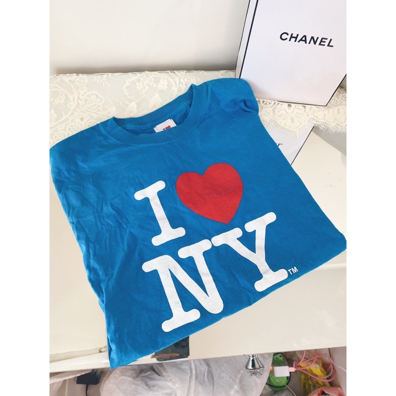 全新我愛紐約i Love New York藍色上衣tshirt T 蝦皮購物