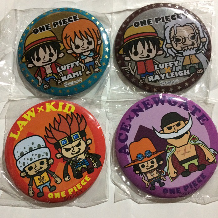 [現貨]日本動漫 航海王 海賊王 ONEPIECE Panson Works 大徽章 娜美/雷利/羅+基德/艾斯+白鬍子