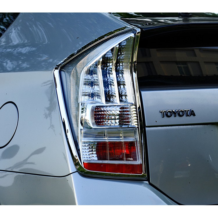 圓夢工廠 Toyota Prius 3代 2009~2012 改裝 鍍鉻銀 車燈框飾貼 後燈框 尾燈框