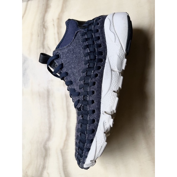 二手正品Nike Air Footscape Woven NM 藍色 牛仔 編織鞋US8.5