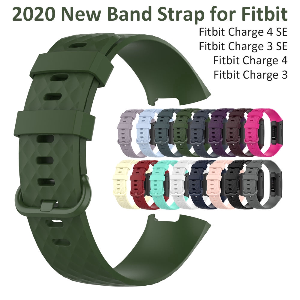 Fitbit Charge 3/3 SE Tracker 小女人的 Fitbit Charge 4 運動錶帶防水腕帶替換