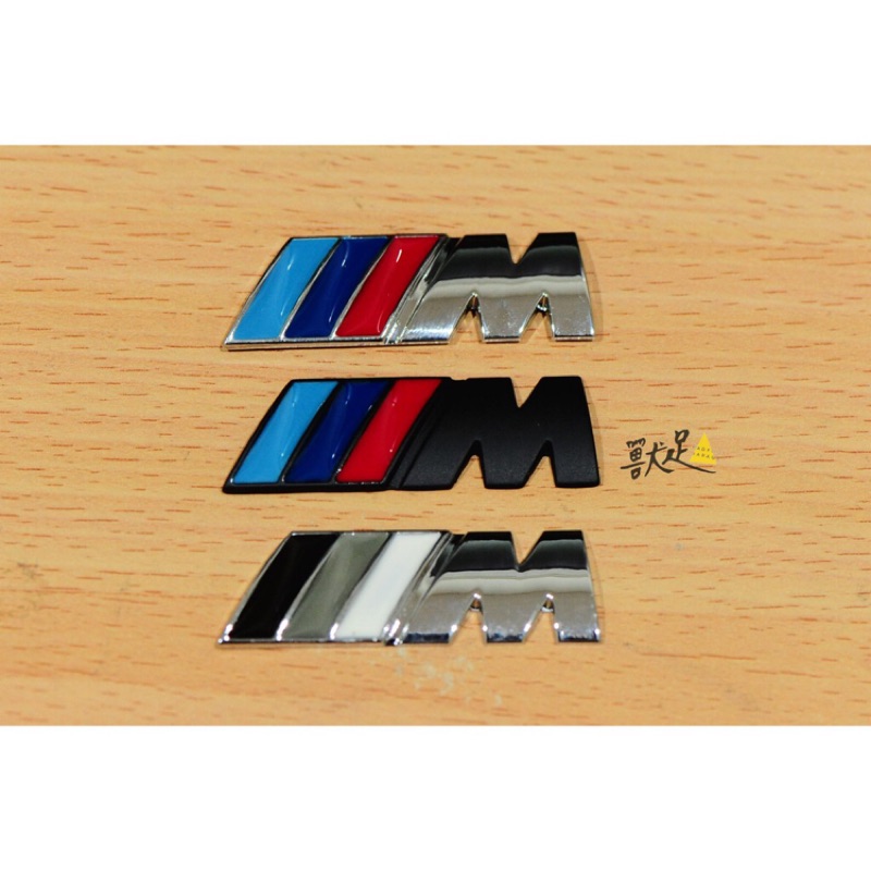 BMW 寶馬車標m標誌 M5 M4 M6 M7系 m2 x3 x5 x6車標貼 3系5系尾標葉子板側標改裝