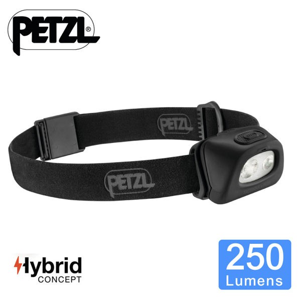 PETZL 法國 TACTIKKA+RGB戰術頭燈(250流明)《黑》/E89ABA/緊急照明燈/地震防災包/悠遊山水
