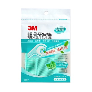 3M-細滑牙線棒 薄荷木糖醇【38支入】