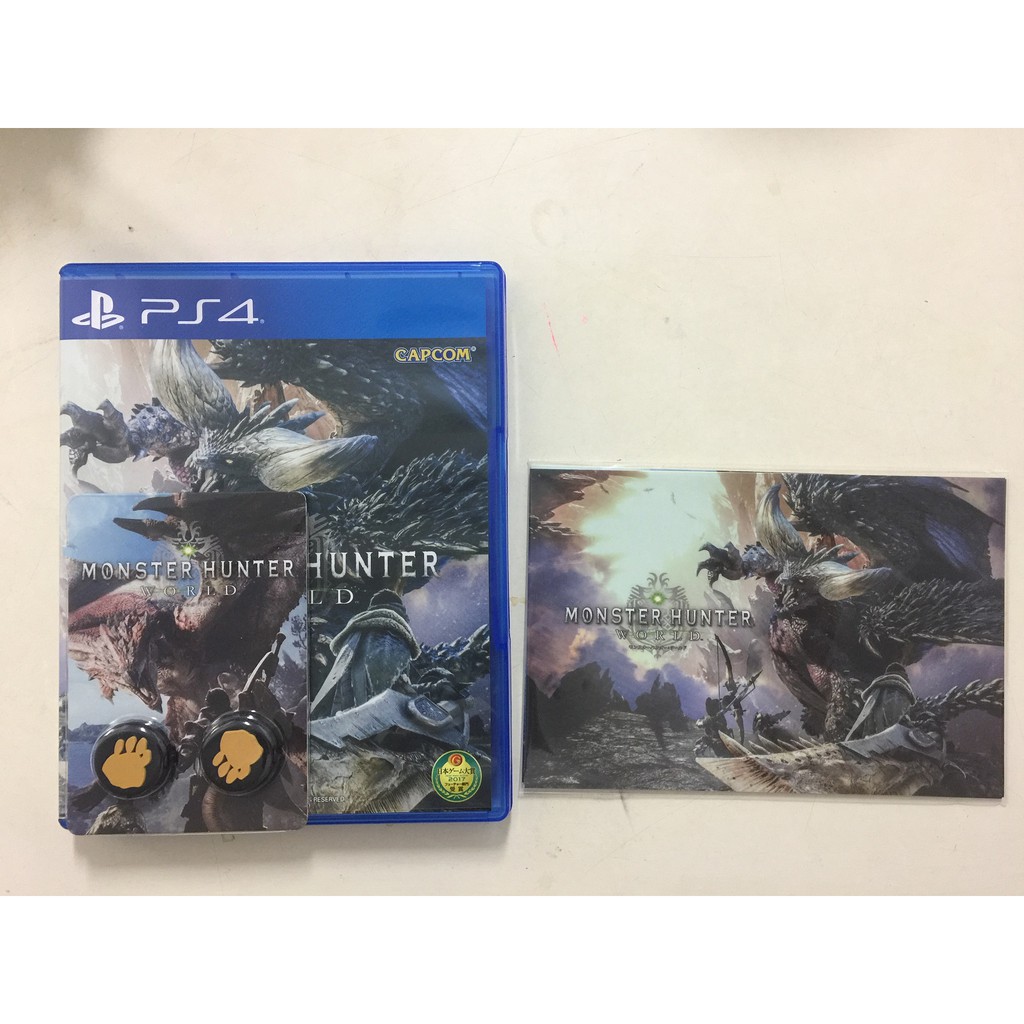 PS4 魔物獵人世界 二手 特典未用 中文版