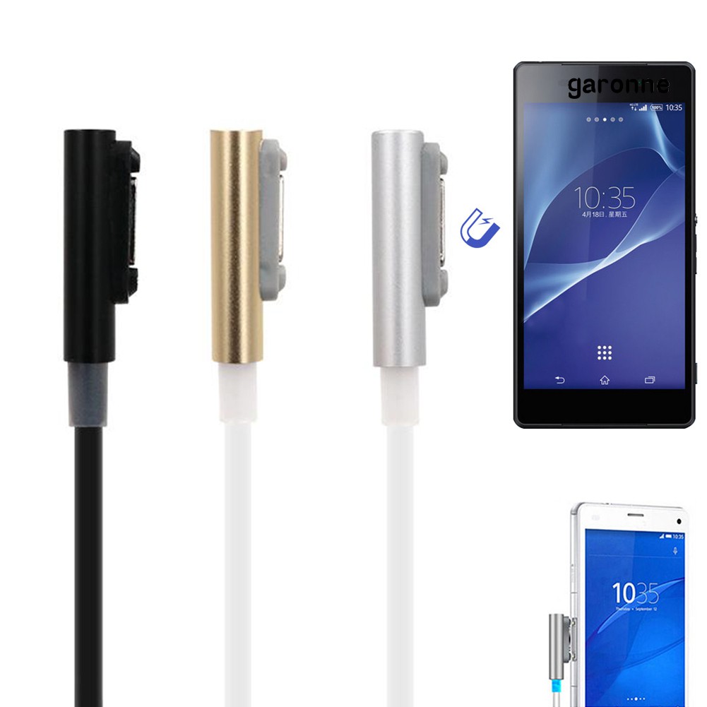 Ga 100cm磁性usb充電線 用於sony Xperia Z3 L55t Z2 Z1 Compact Xl39h 蝦皮購物