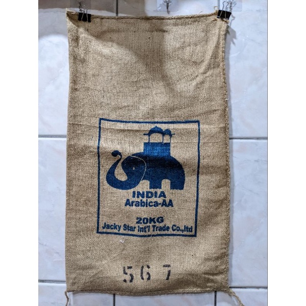 二手咖啡麻布袋-印度大象20公斤裝