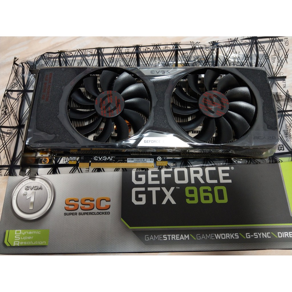 EVGA 艾維克 NVDIA GeForce GTX 960 SuperSC ACX 2.0+ 2GB 顯示卡