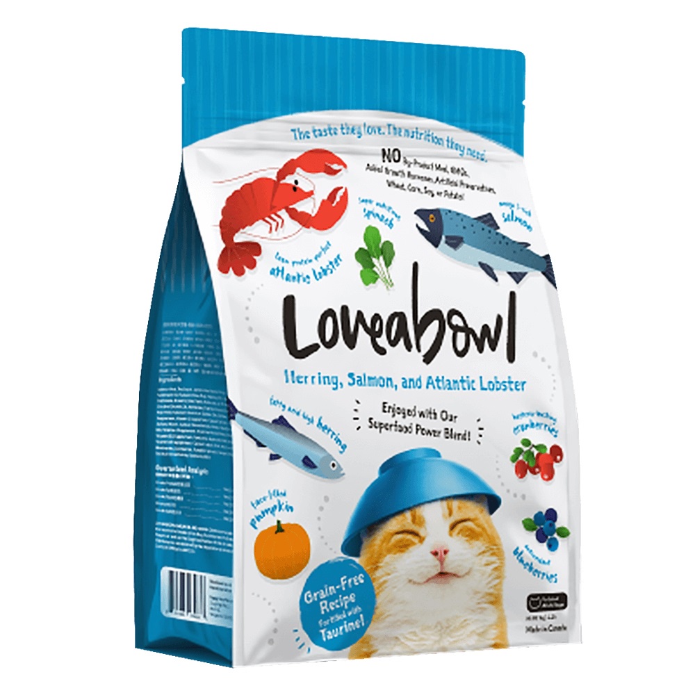Loveabowl囍碗全齡貓無穀天然糧-鯡魚&amp;鮭魚&amp;大西洋龍蝦1公斤 4.1公斤