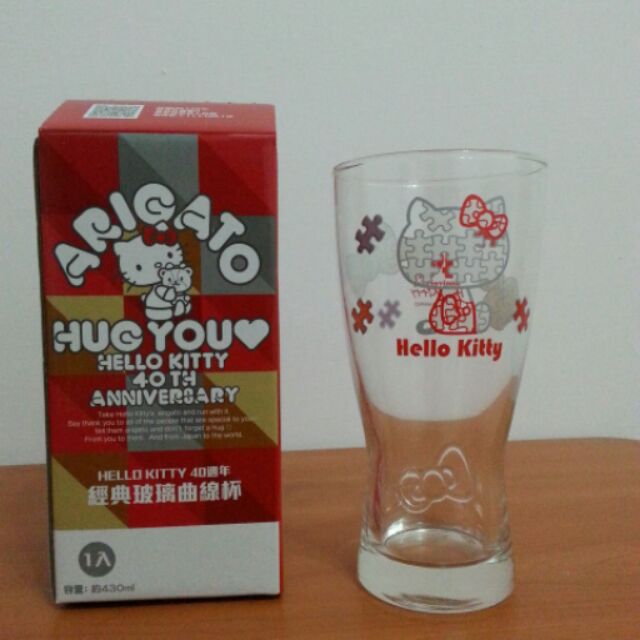 7-11 Hello Kitty 40週年 經典曲線杯