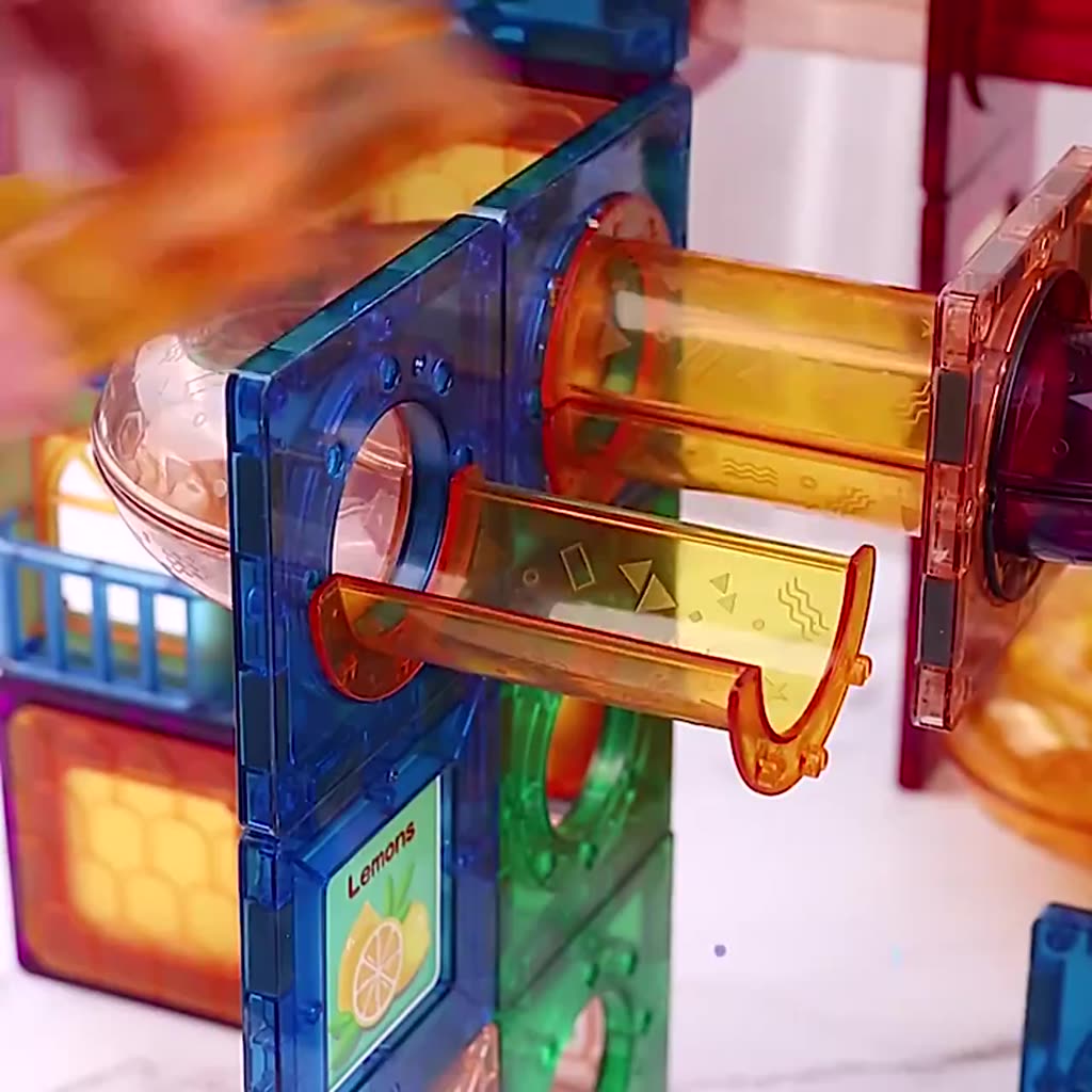 【台灣現貨】附發票【送收納箱】兒童拼接積木玩具 磁力建構片 磁力積木 益智玩具 磁力燈光 聖誕禮物 生日禮物