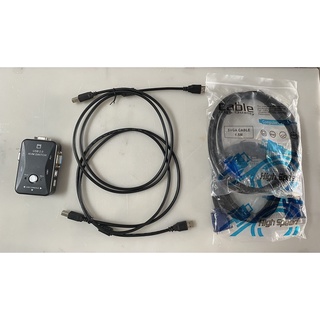 《郭大 切換器》USB 2.0 VGA USB KVM 切換器 2進1出 共享器 可共用 滑鼠 鍵盤 螢幕 USB裝置