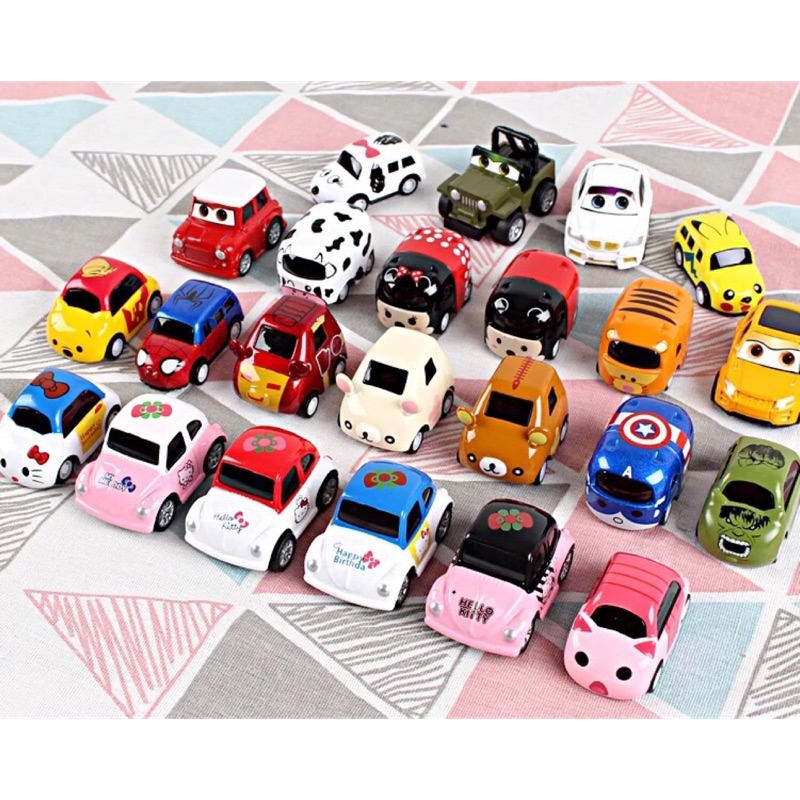 Q版 合金 迴力車 小車 迷你汽车 玩具模型 7台/4台/3台一組