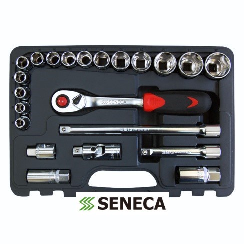 SENECA 22件 1/2" 套筒 扳手組 工具組 棘輪 六角 手柄