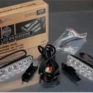 新款小魚叉LED 日行燈6燈組 防水 耐高溫 1組2入小魚叉大功率led 日間行車燈超亮小魚叉6LED日行燈
