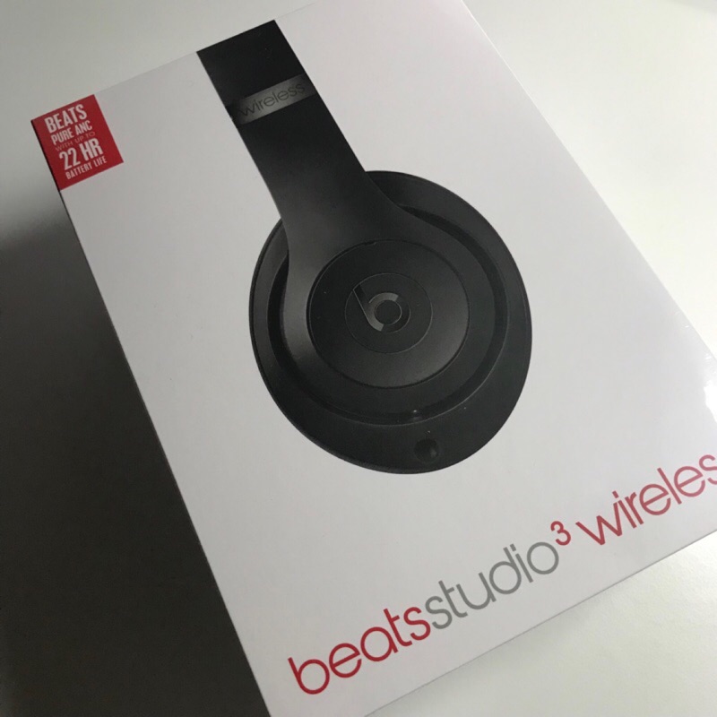 降價～全新正品未開封Beats Studio3 Wireless頭戴式耳機 霧黑色