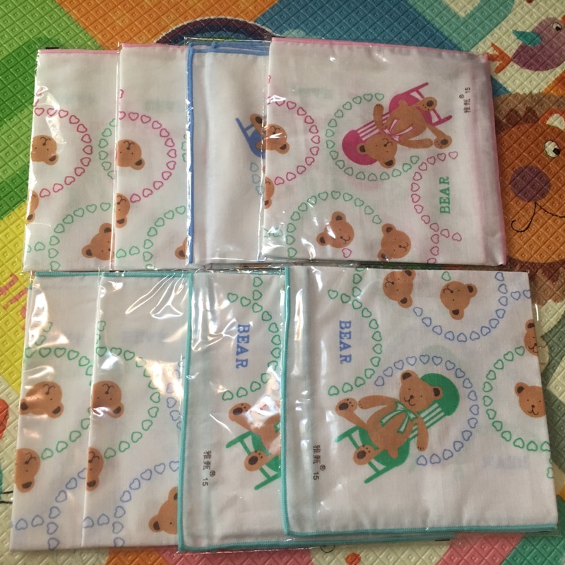 全新 台灣製 雙層紗布手帕/紗布巾 100%純棉 大條的喔！