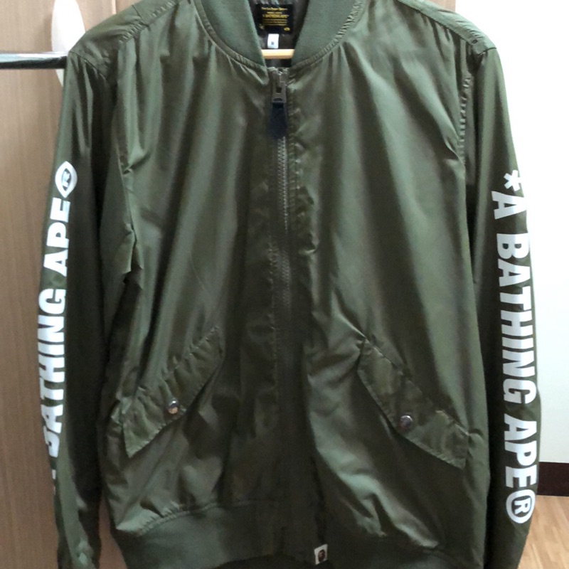 Bape Ma1 Jacket 福袋款飛行外套軍綠m 蝦皮購物