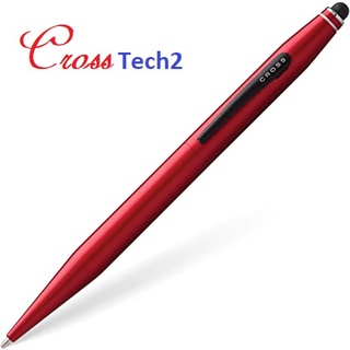 CROSS觸控筆+原子筆兩用紅色 加贈筆套