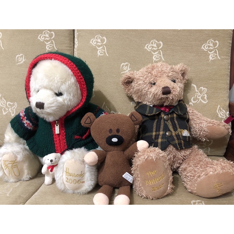 英國Harrods2006年度限定限量泰迪熊聖誕熊年度跨年熊台灣限定版豬年熊Annual Teddy Bear哈洛德
