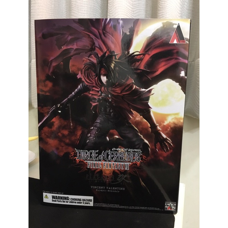 聚模櫃 日版太空戰士7 Play Arts改地獄犬的輓歌final Fantasy Vii 文森特瓦倫汀公仔 蝦皮購物