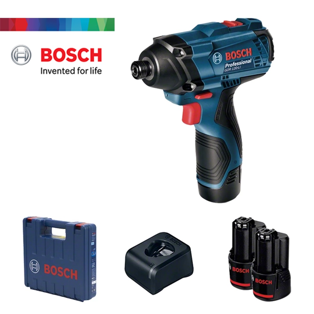 【五金批發王】BOSCH 博世 GDR 120-LI 充電式衝擊起子機 /扳手 12V【2.0Ah雙鋰電組】