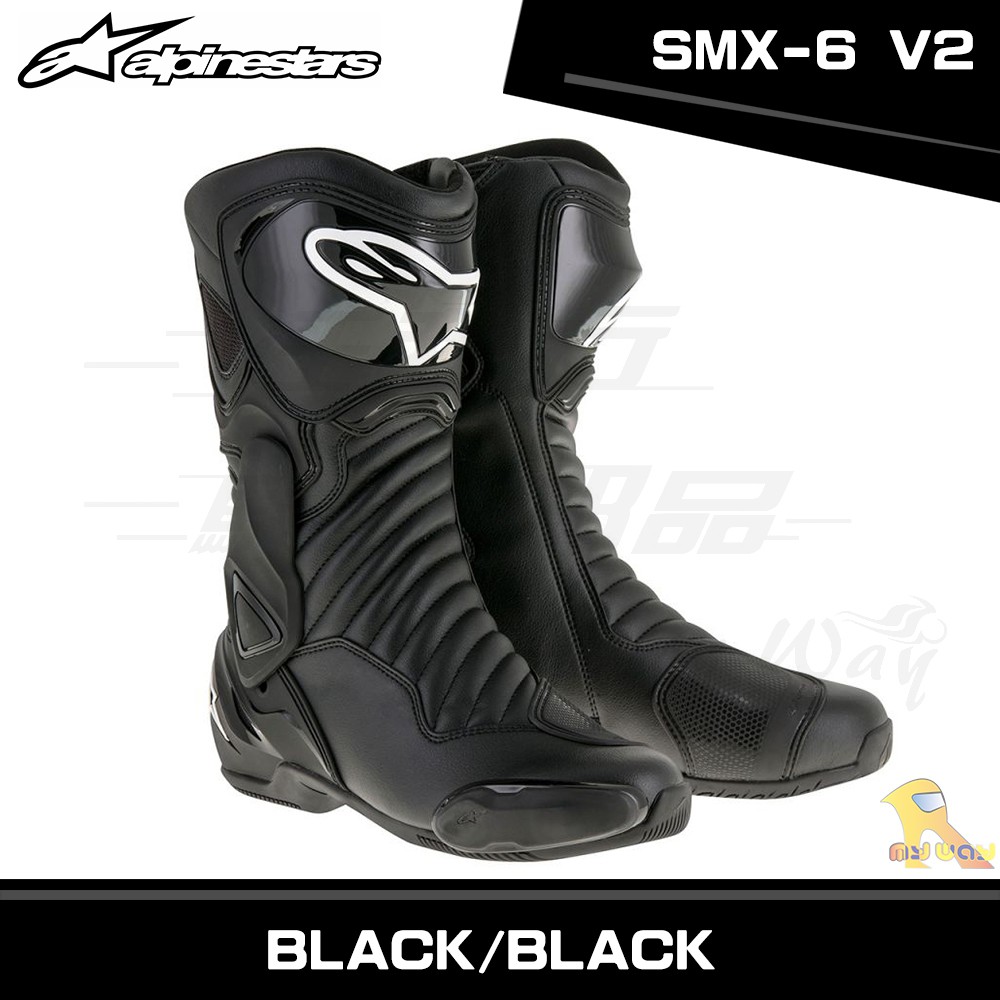 任我行騎士部品 Alpinestars SMX-6 V2 BOOTS 長筒車靴 2019新色 黑黑 SMX6 A星